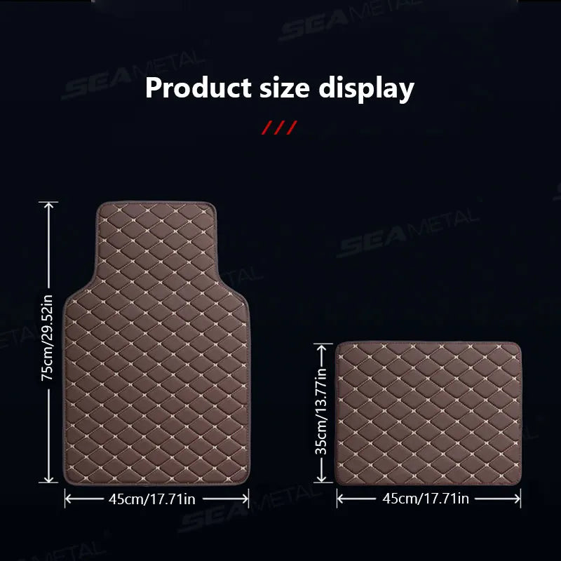 VENCI Heavy-Duty Car Mat Set – Anti-Slip & Scratch-Resistant