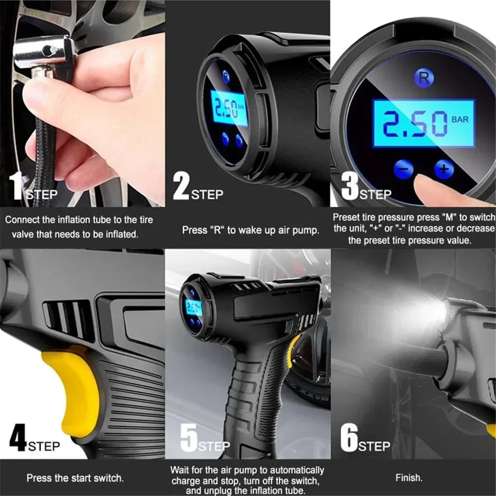 VENCI 120W Portable-Wireless Tire Inflator
